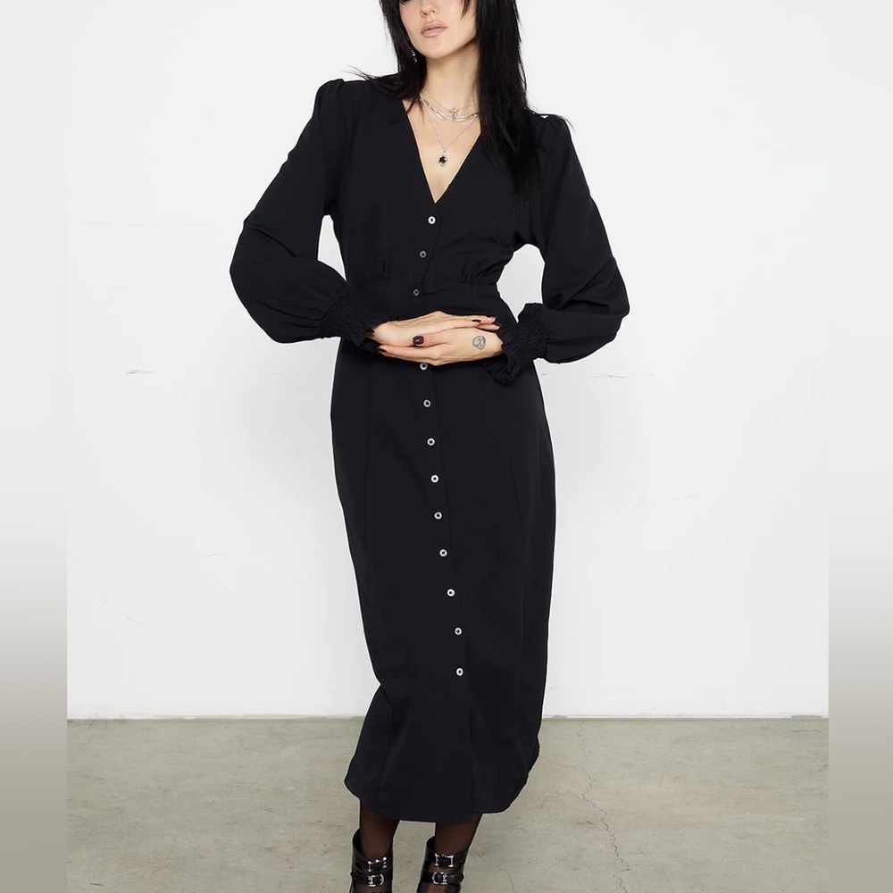 Cora Button Up Midaxi Dress